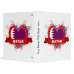 Vintage I Love Qatar Vinyl Binder