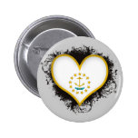 Vintage I Love Rhode Island Pinback Button