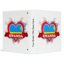 Vintage I Love Rwanda Vinyl Binders