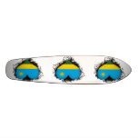 Vintage I Love Rwanda Custom Skate Board