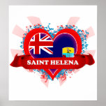 Vintage I Love Saint Helena Print