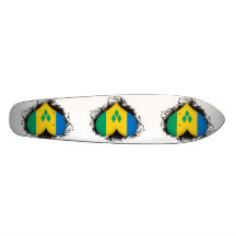 Vintage I Love Saint Vincent and the Grenadines Skateboards