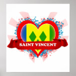 Vintage I Love Saint Vincent Print