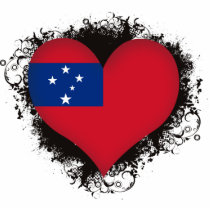 Vintage I Love Samoa Photo Cutout