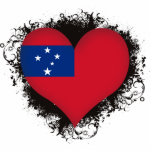 Vintage I Love Samoa Photo Cutout
