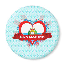 Vintage I Love San Marino Refrigerator Magnet