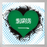Vintage I Love Saudi Arabia posters
