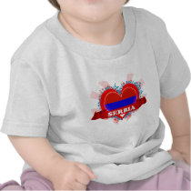 Vintage I Love Serbia Tee Shirt