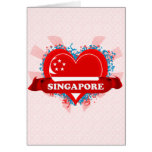 Vintage I Love Singapore Card