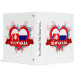 Vintage I Love Slovakia 3 Ring Binders