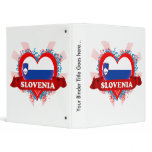 Vintage I Love Slovenia Vinyl Binder