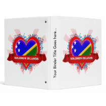 Vintage I Love Solomon Islands 3 Ring Binders