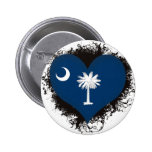 Vintage I Love South Carolina Button