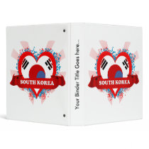 Vintage I Love South Korea Binder