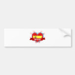 Vintage I Love Spain Bumper Sticker