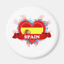 Vintage I Love Spain Magnet