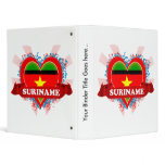 Vintage I Love Suriname 3 Ring Binder