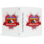 Vintage I Love Swaziland Vinyl Binder