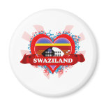 Vintage I Love Swaziland Magnet