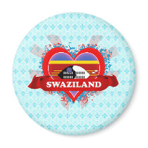 Vintage I Love Swaziland Fridge Magnet