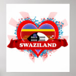 Vintage I Love Swaziland Posters