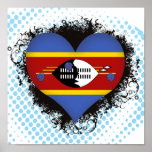Vintage I Love Swaziland Posters