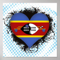 Vintage I Love Swaziland Posters