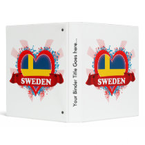 Vintage I Love Sweden 3 Ring Binder