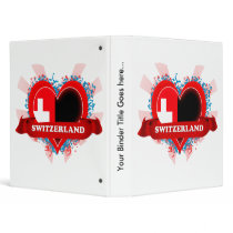 Vintage I Love Switzerland 3 Ring Binder