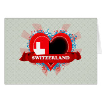 Vintage I Love Switzerland Greeting Card