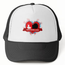 Vintage I Love Switzerland Mesh Hat