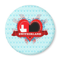 Vintage I Love Switzerland Refrigerator Magnets