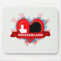 Vintage I Love Switzerland Mousepad