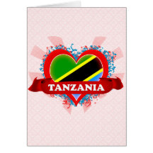 Vintage I Love Tanzania Cards