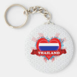Vintage I Love Thailand Key Chain