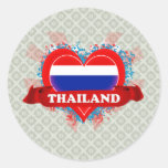 Vintage I Love Thailand Stickers
