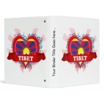 Vintage I Love Tibet Vinyl Binder