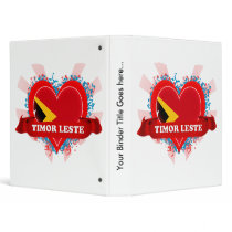 Vintage I Love Timor Leste Binders