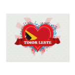 Vintage I Love Timor Leste Postcard