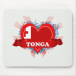 Vintage I Love Tonga Mouse Pad