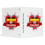 Vintage I Love Uganda binders