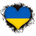 Vintage I Love Ukraine Photo Sculptures