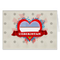 Vintage I Love Uzbekistan cards by representmycountry Vintage I Love Uzbekistan cards