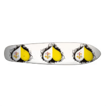 Vintage I Love Vatican City Skate Board