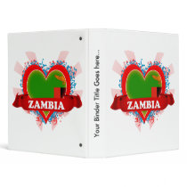 Vintage I Love Zambia Vinyl Binder