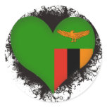 Vintage I Love Zambia Sticker