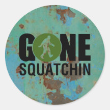 Vintage ido de Squatchin Pegatinas