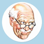 Vintage Illustrated Person #3 Sticker stickers