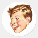 Vintage Illustrated Person #4 Sticker