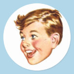 Vintage Illustrated Person #4 Sticker stickers